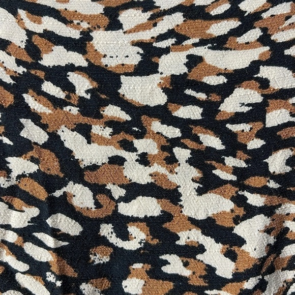 Free People French Quarter Wrap Mini Dress in Black Brown Combo Sz. Small - Picture 6 of 13